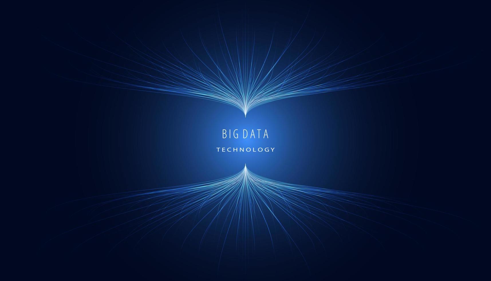 Abstract Digital Hologram big data visualization. vector