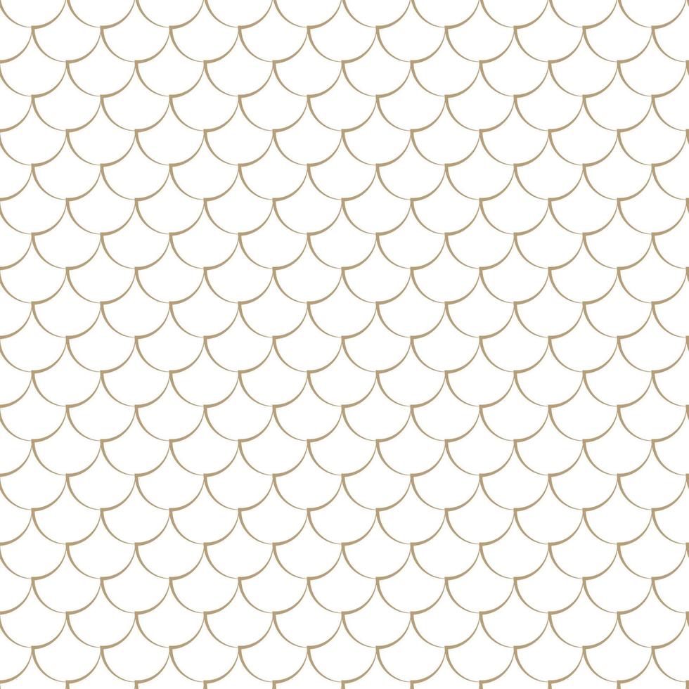 Modern vector seamless illustration. Linear gold pattern on a white background. Ornamental pattern for leaflets, printing, wallpaper, backgrounds