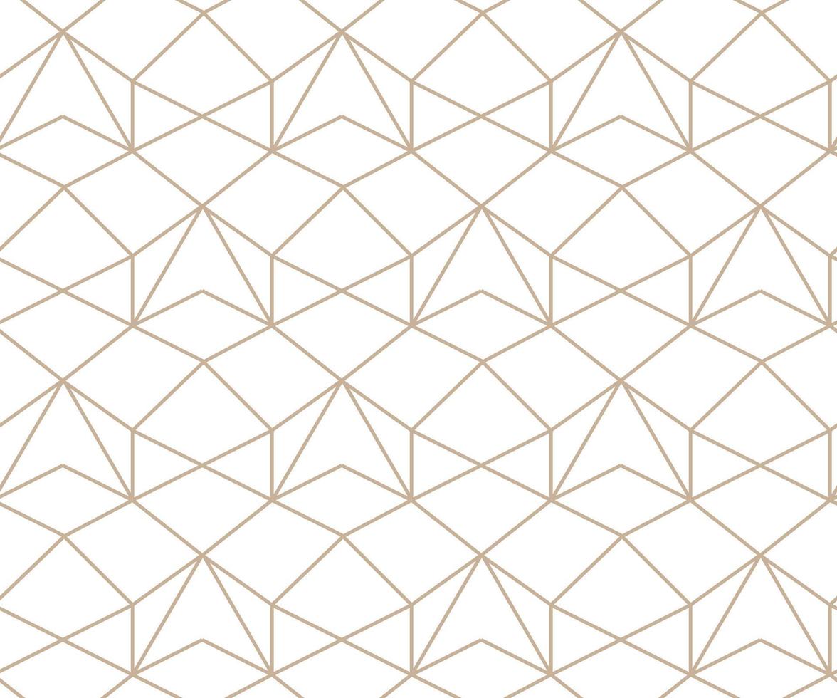 ilustración perfecta de vector moderno. patrón de oro lineal sobre un fondo blanco. patrón ornamental para folletos, impresión, papel tapiz, fondos