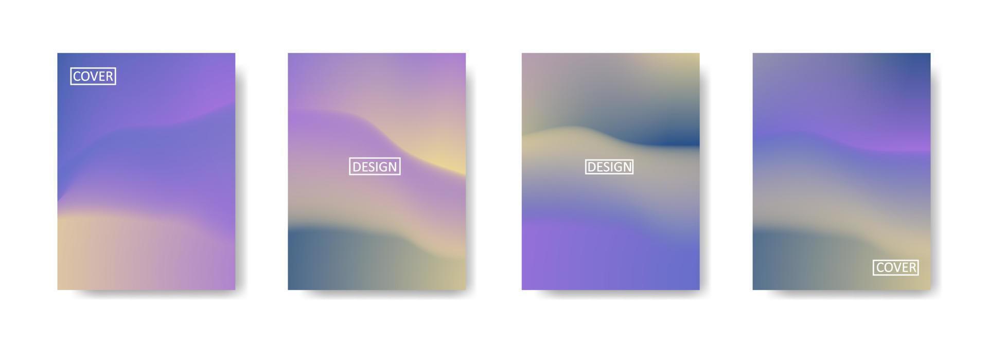 set of abstract background with beautiful gradation color, colorful background for poster flyer banner backdrop.vertical banner.cool fluid background vector illustration