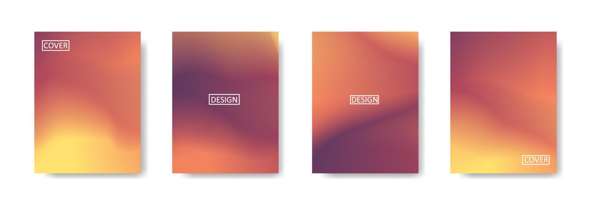 set of abstract background with beautiful gradation color, colorful background for poster flyer banner backdrop.vertical banner.cool fluid background vector illustration