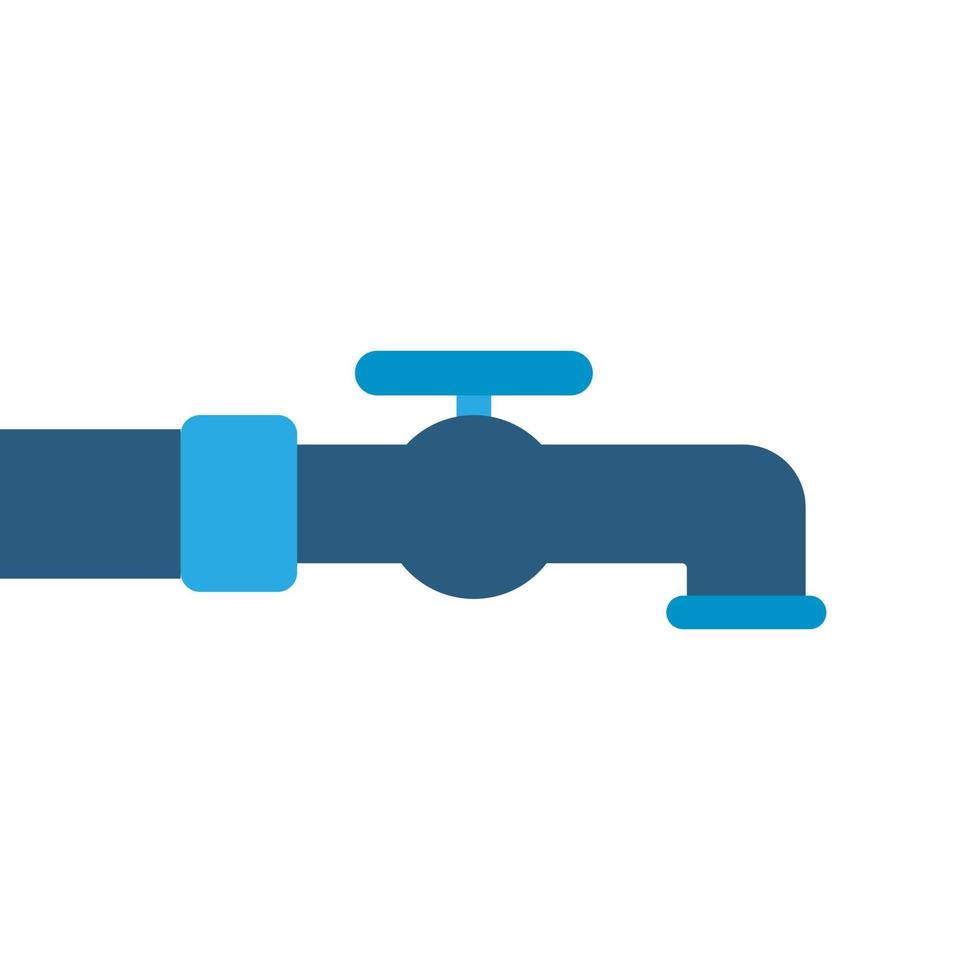 Faucet vector icon on white background.