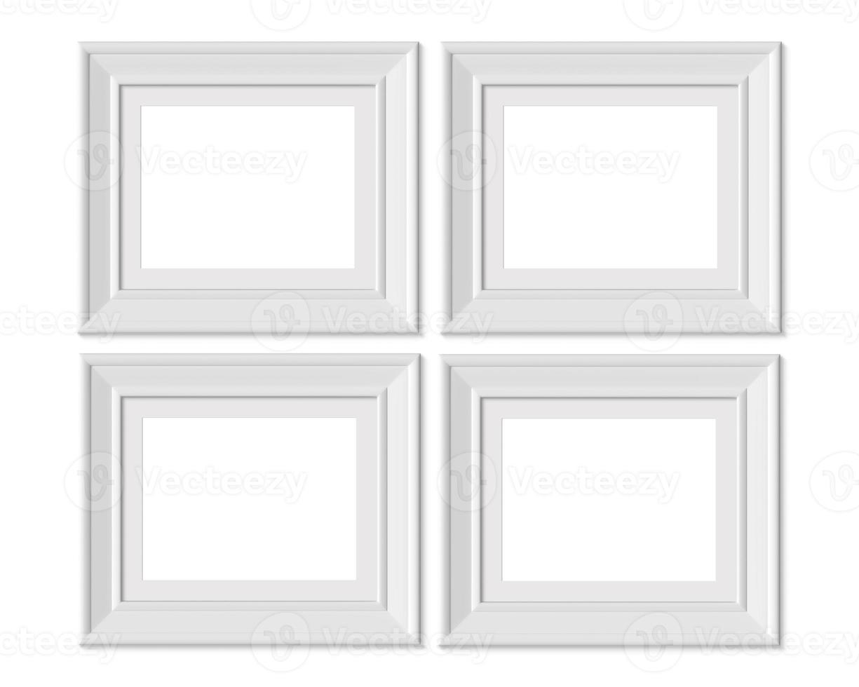 Set 4 4x5 Horizontal Landscape picture frame mockup. photo