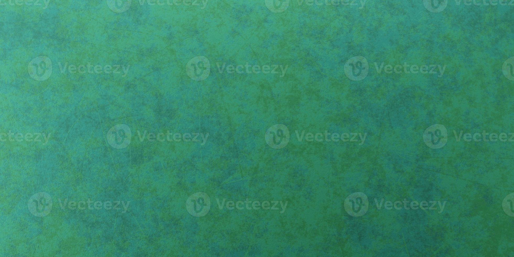 Green blue old vintage paper abstract scratch stain background. Texture marble design banner website, board. 3D rendering photo