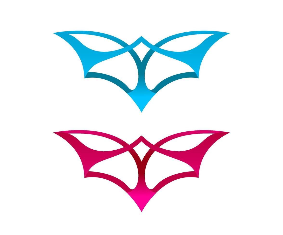 Bat logo design vector