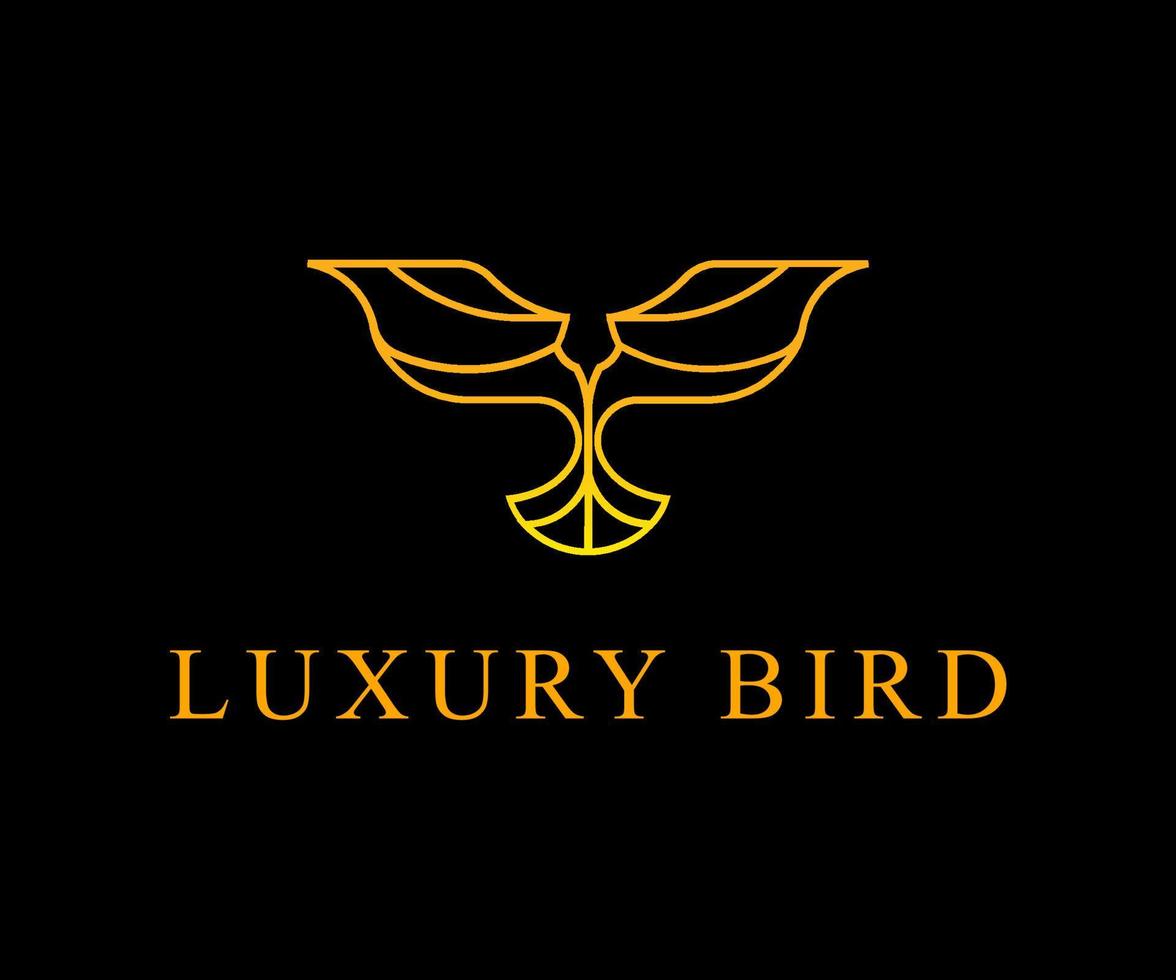 Bird logo, luxury bird logo, luxury eagle 5924611 Vector Art at Vecteezy