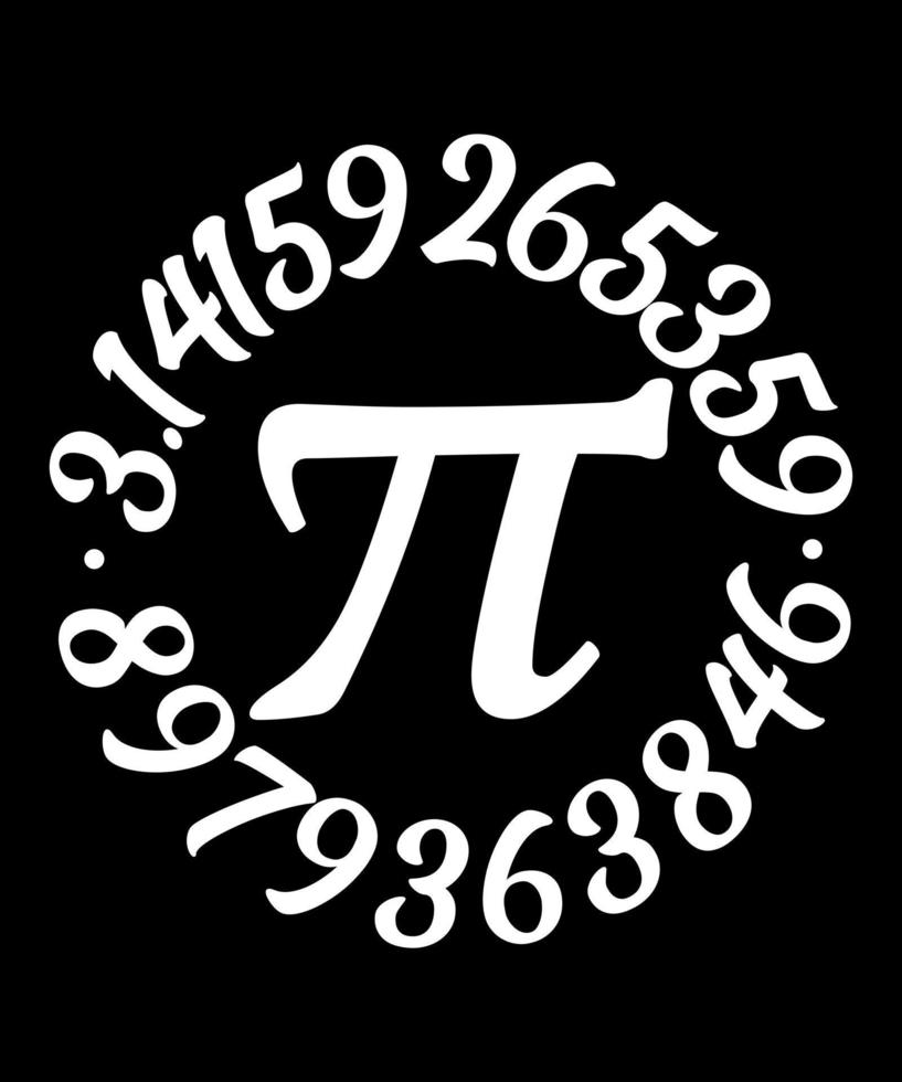 Ilustración de vector de día pi