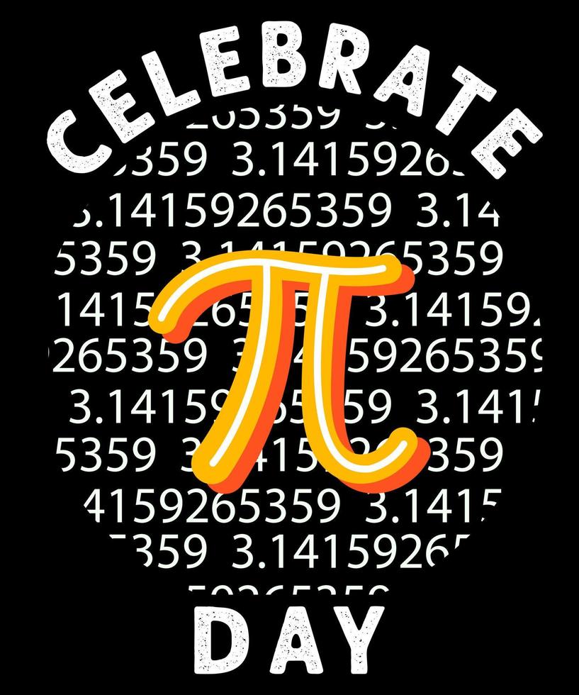 pi day vector illustration