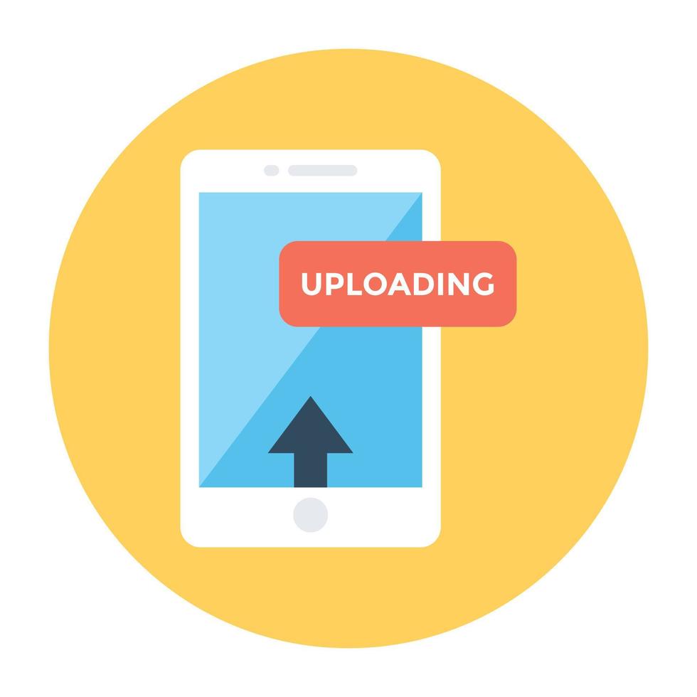 Mobile Uploading Concepts vector