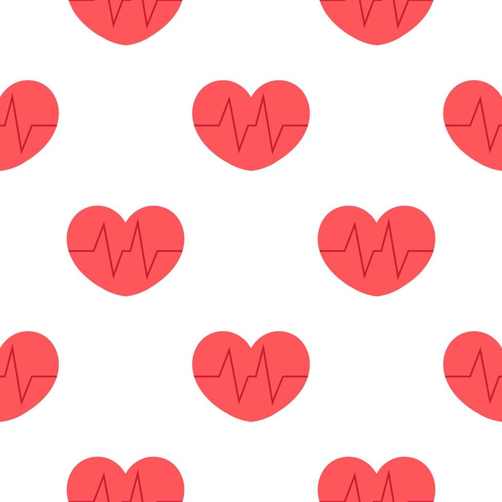 pink sick heart seamless pattern vector