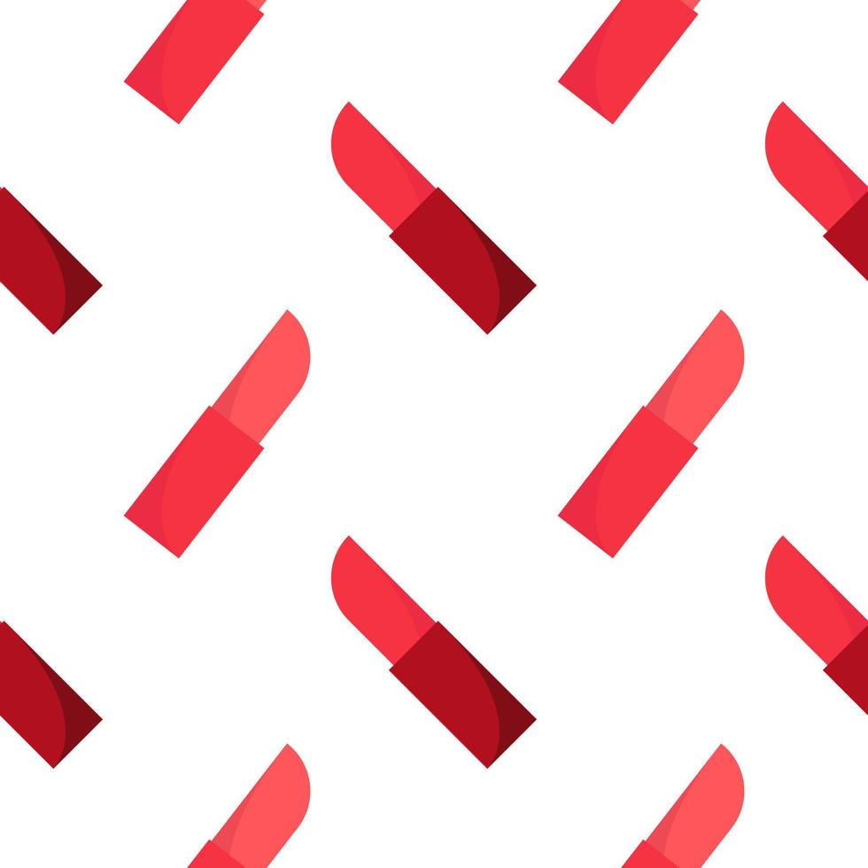 lipstick seamless pattern with beauty theme vector