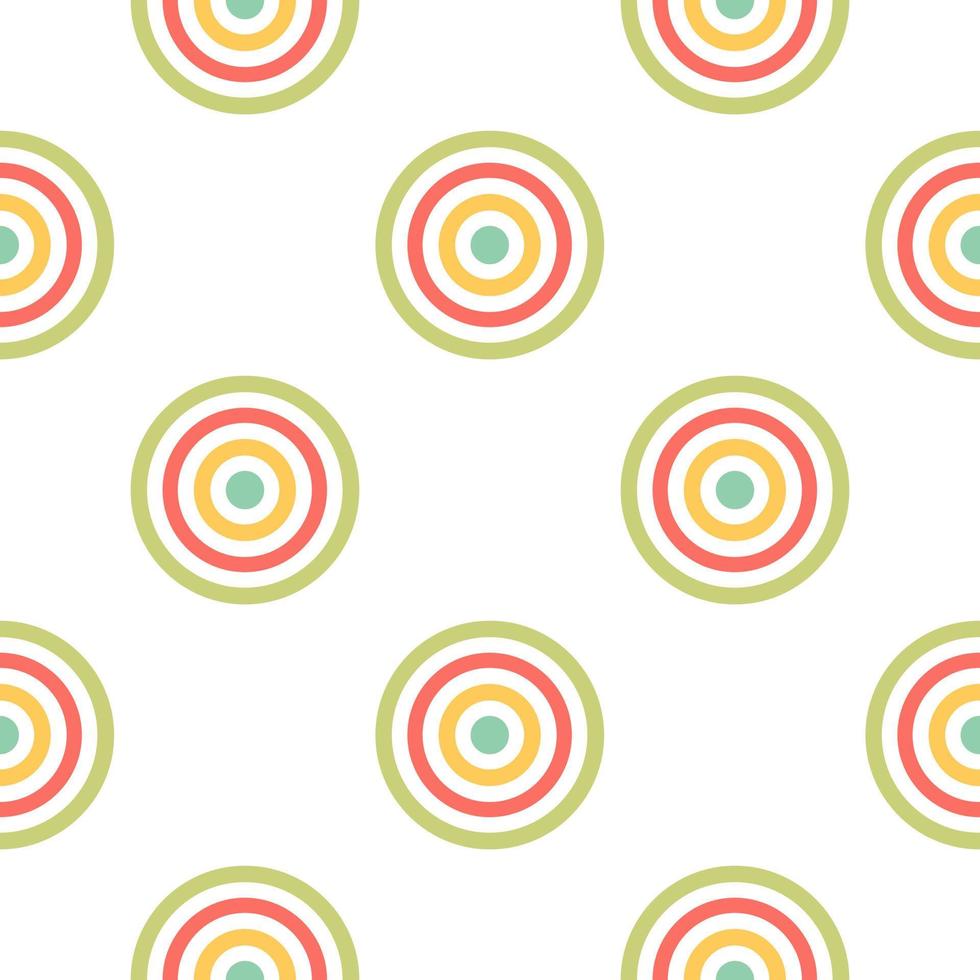 colorful circle seamless pattern vector