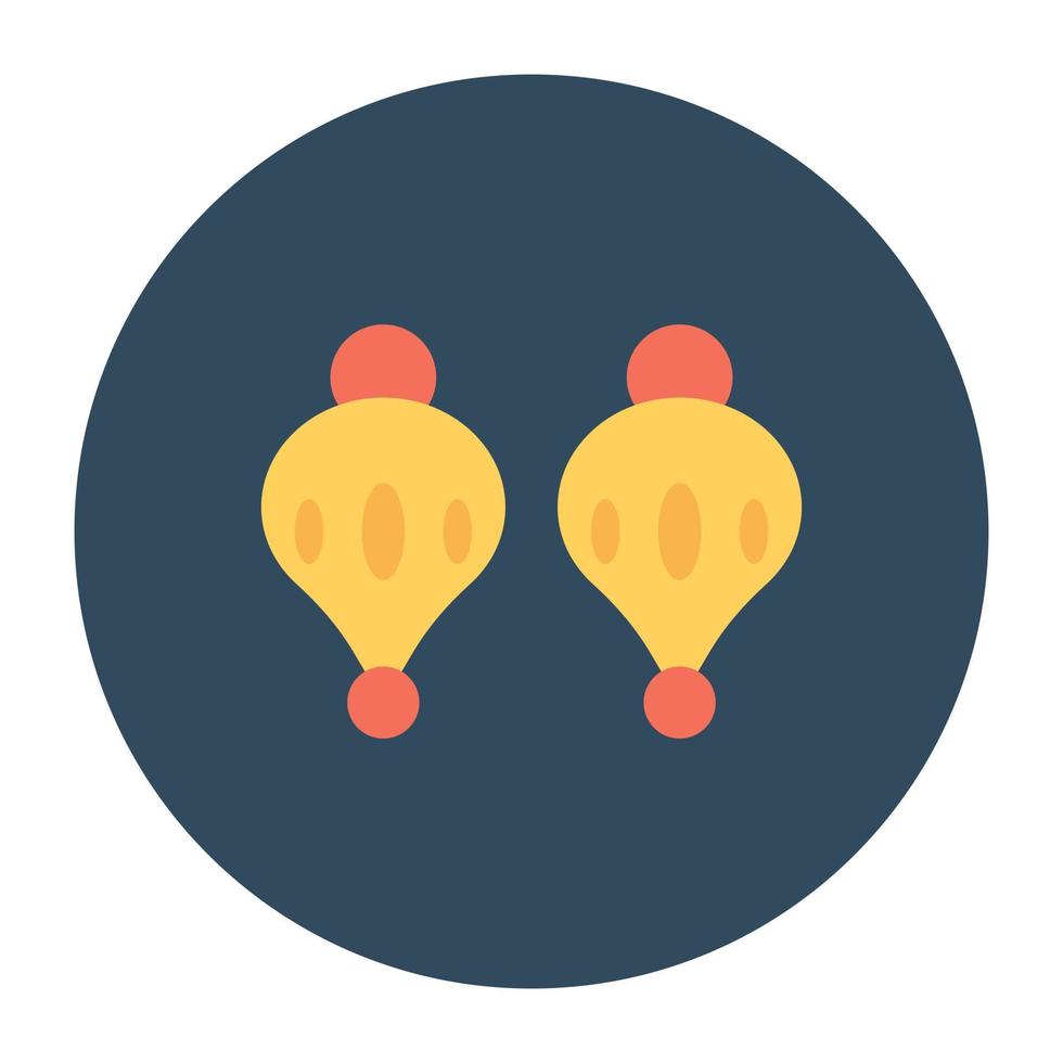 Trendy Earrings Concepts vector