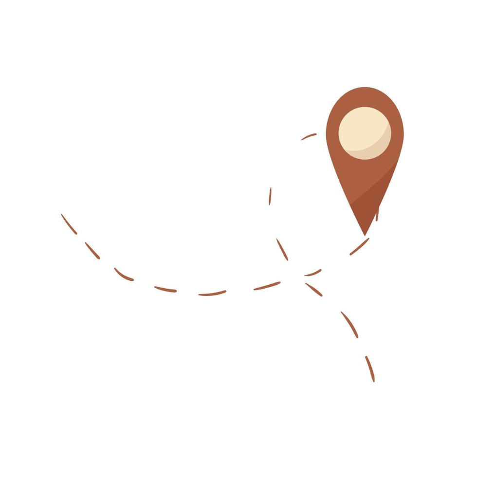 Map navigation in flat style isolated on white background vector