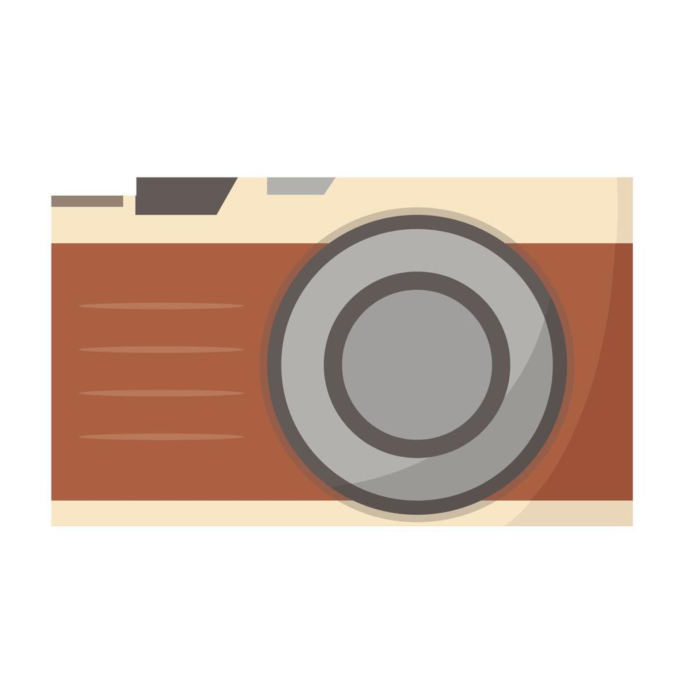 Camera in flat style isolated on white background vector