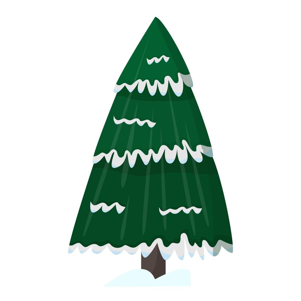 árbol de navidad aislado sobre fondo blanco vector