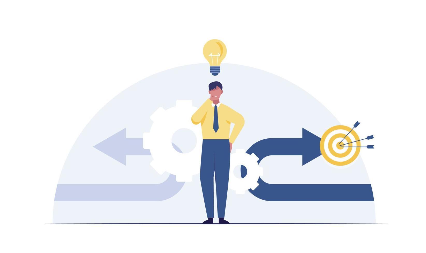 Business Transformation or Change Management transition to better innovative company, improvement. vector