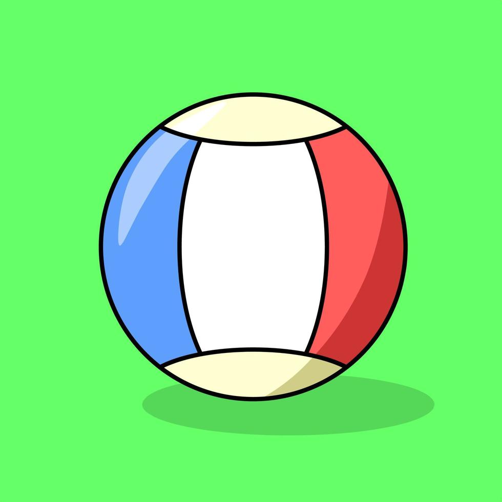 Cute ball vector with outline
