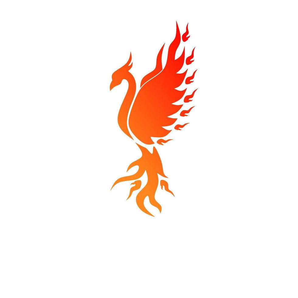 plantilla de diseño de logotipo phoenix vector