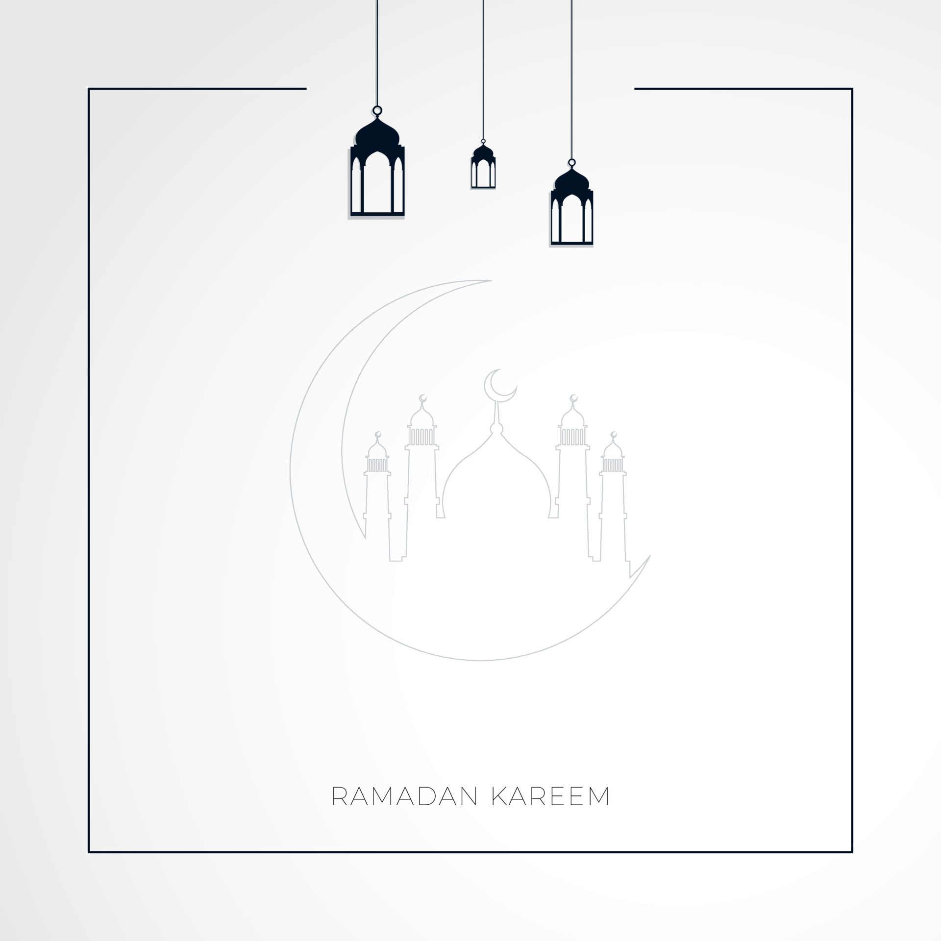 Simple and clean ramadan kareem background. Ramadan kareem design with