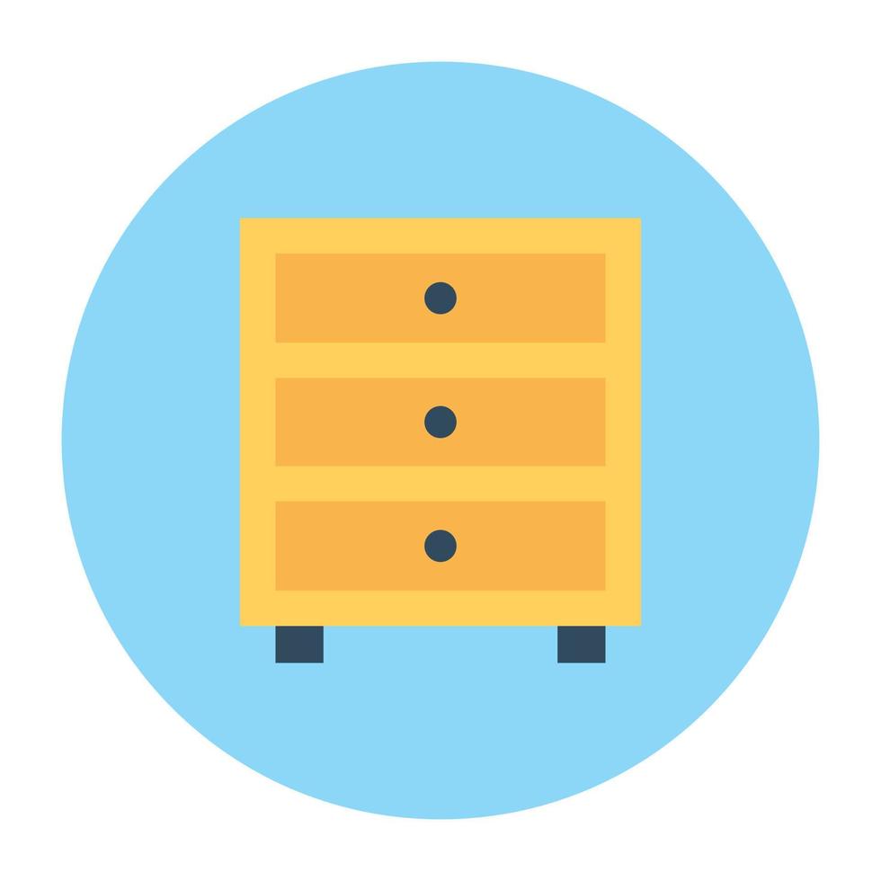 Chest of Drawers vector