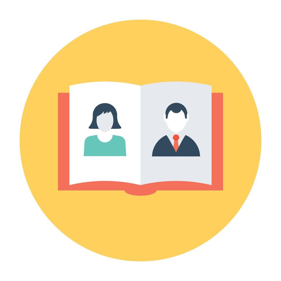 Employee Book Concepts vector