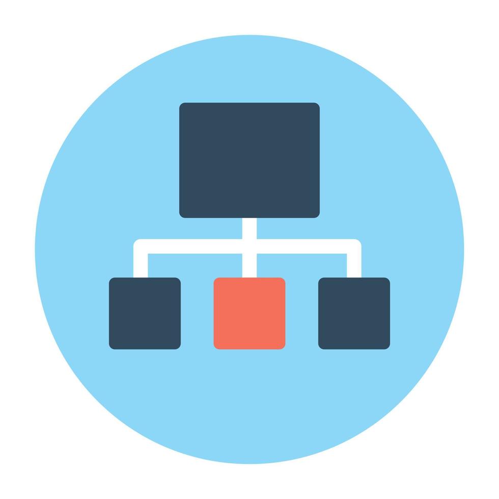 Trendy Hierarchy Concepts vector