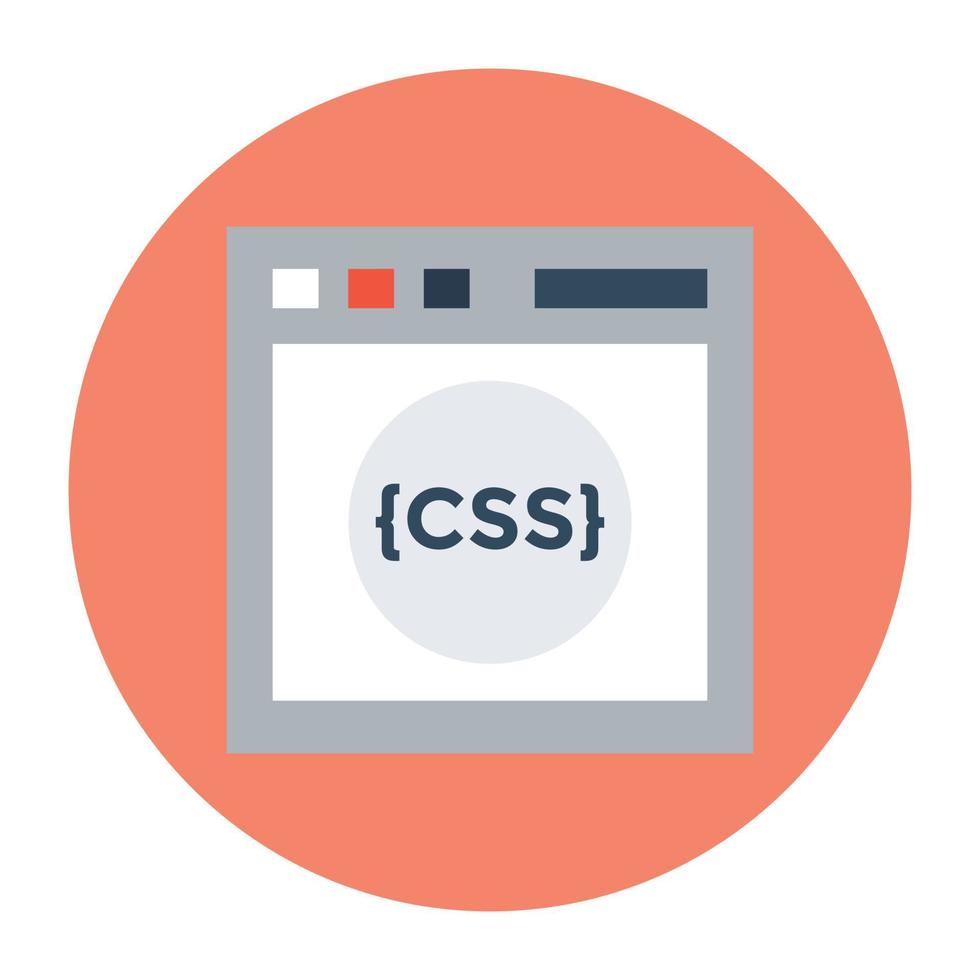 Trendy CSS Concepts vector