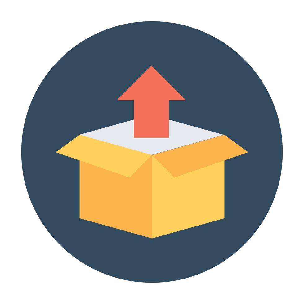 Trendy Outbox Concepts vector
