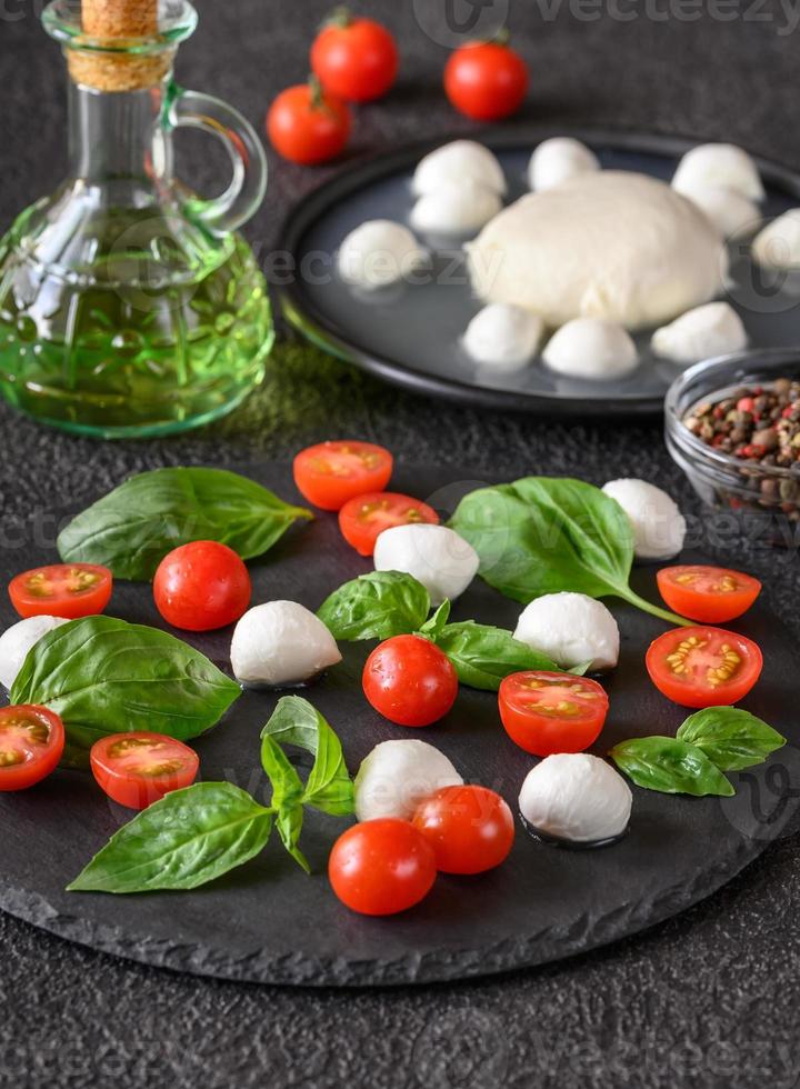 Caprese Salad close up photo