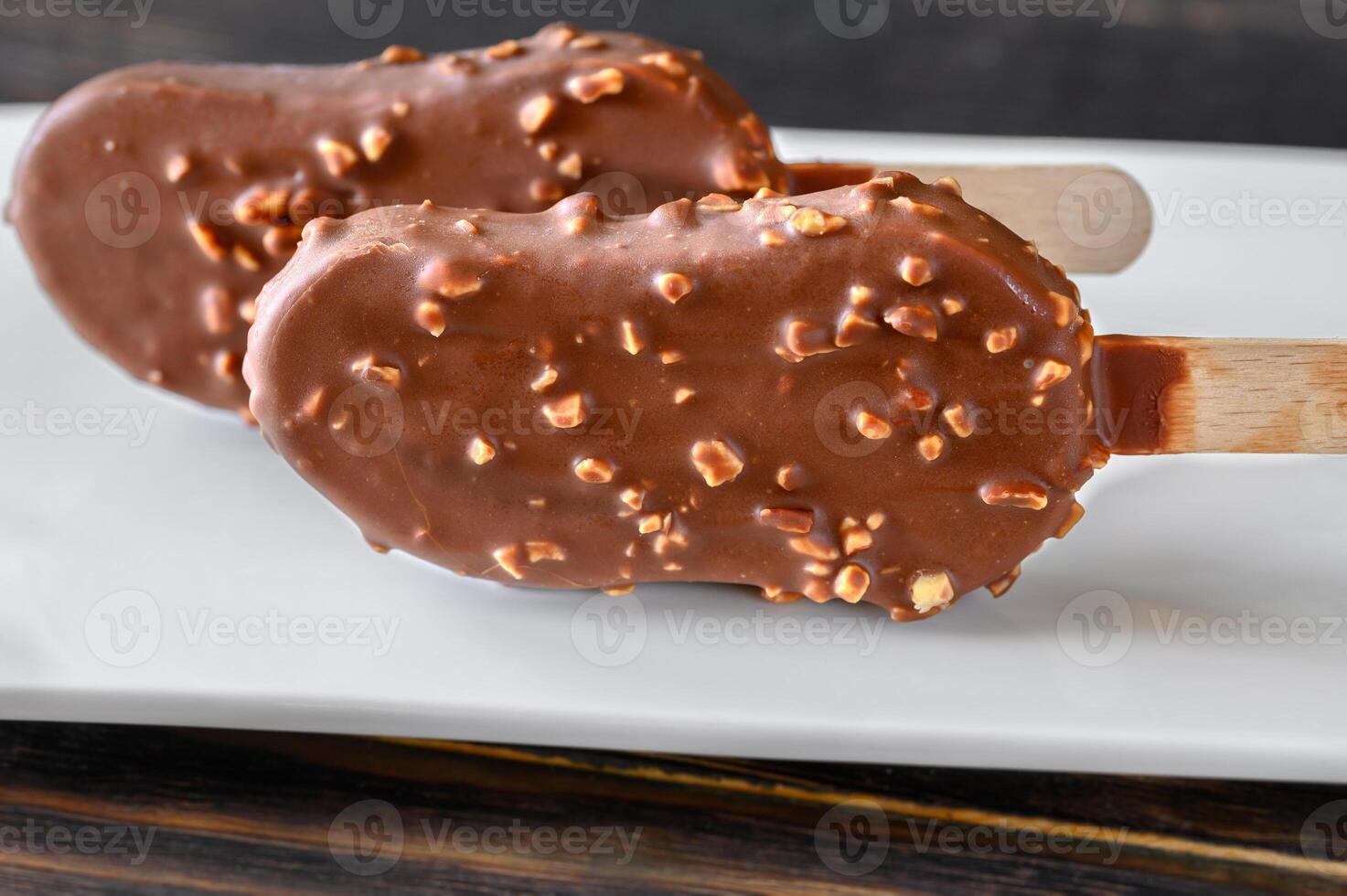 Chocolatecovered vanilla ice cream bar 5926498 Stock Photo at Vecteezy