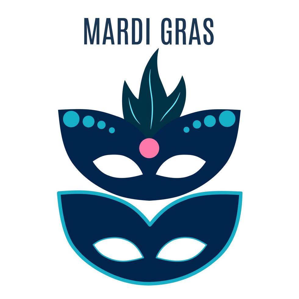 Illustration vector happy Mardi gras