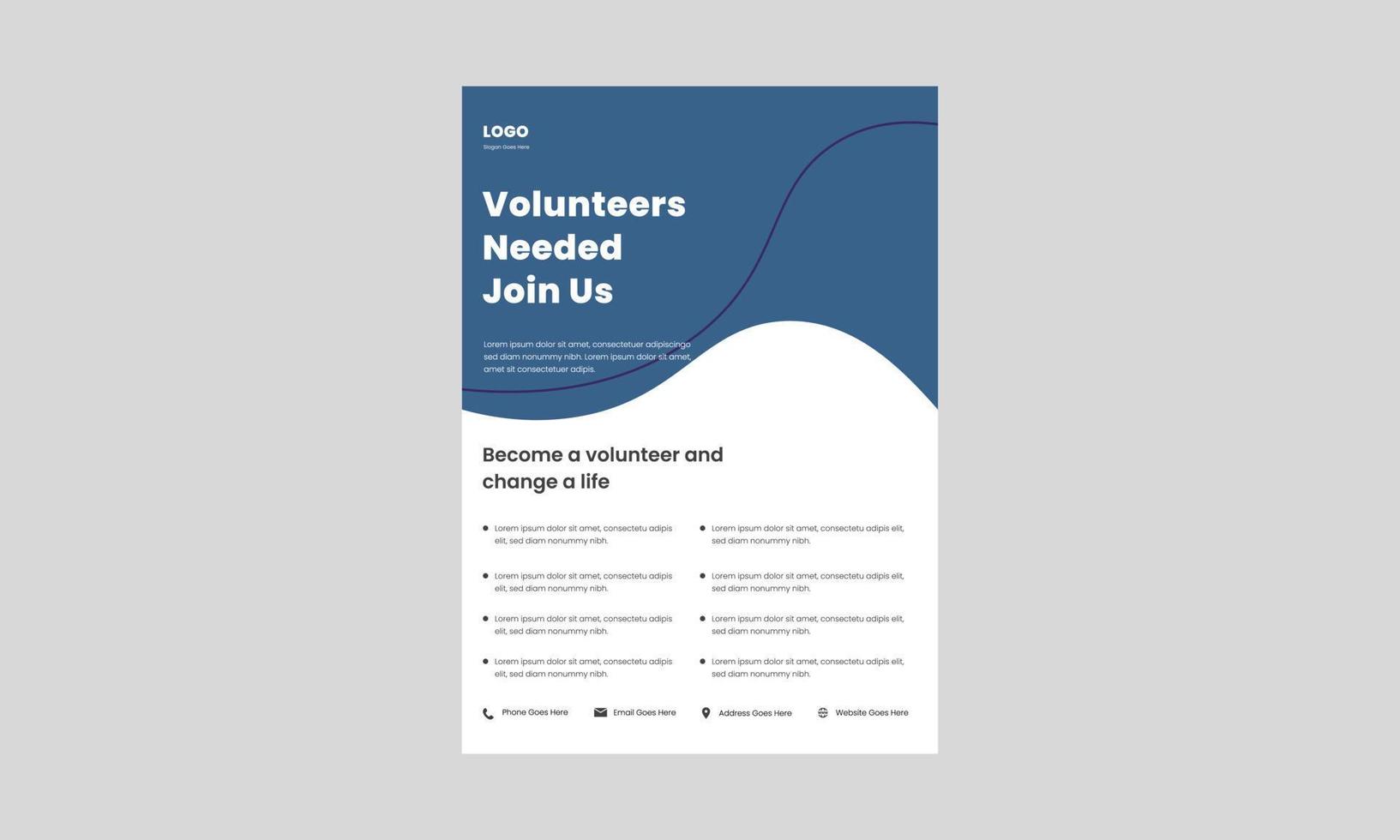 need a volunteer flyer design template. you can help join volunteer today poster, flyer, leaflet design. we are looking for volunteers flyer. vector