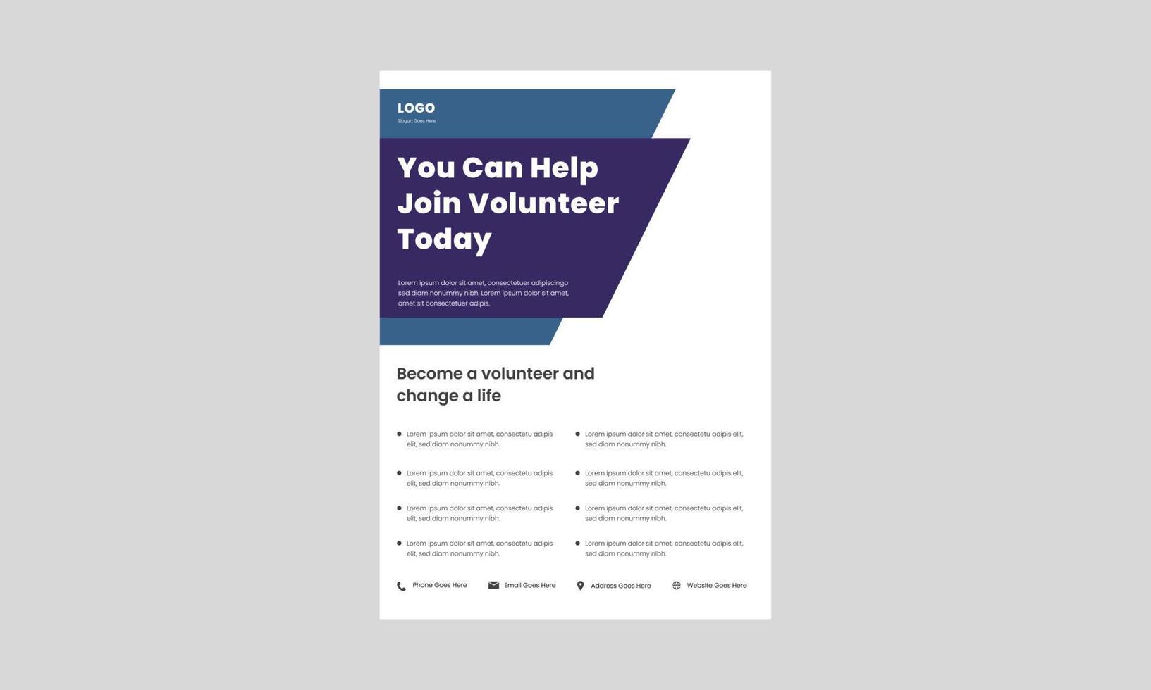 need a volunteer flyer design template. you can help join volunteer today poster, flyer, leaflet design. we are looking for volunteers flyer. vector