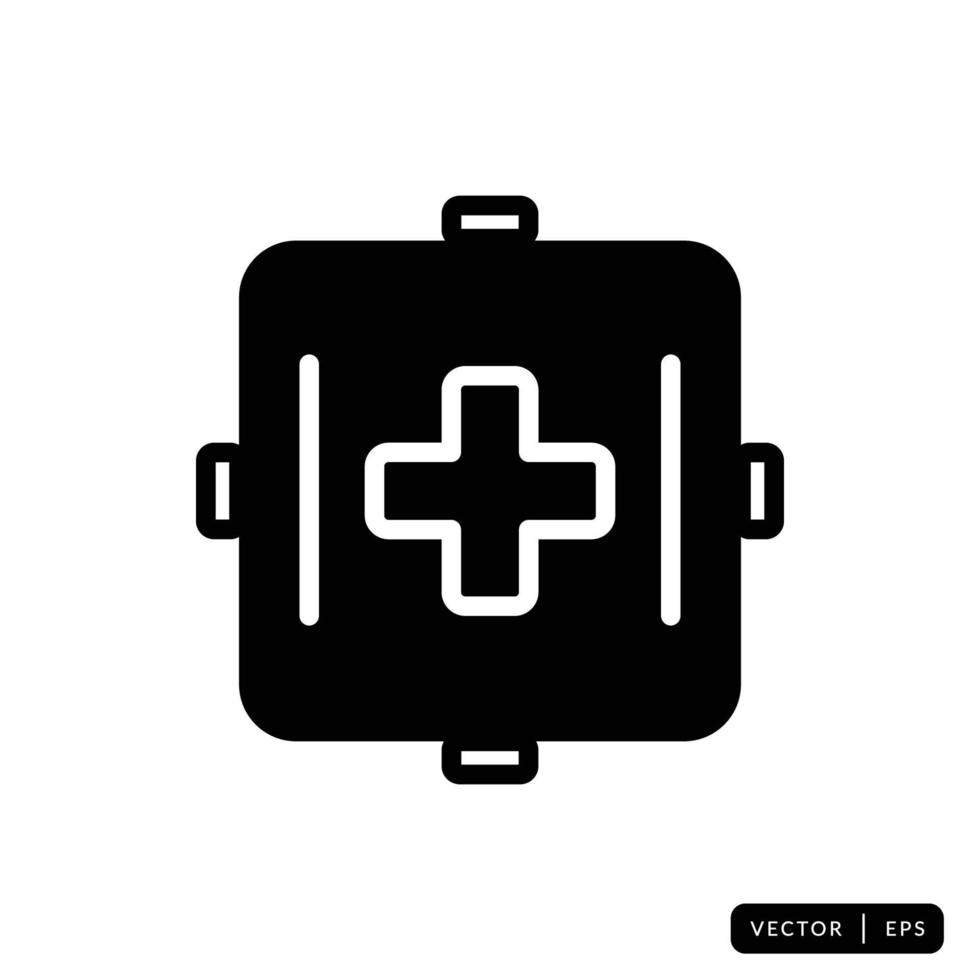 kit médico icono vector - signo o símbolo