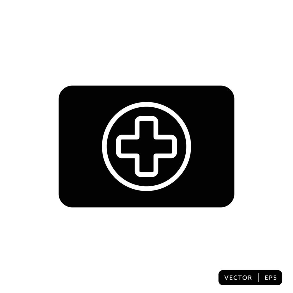 kit médico icono vector - signo o símbolo