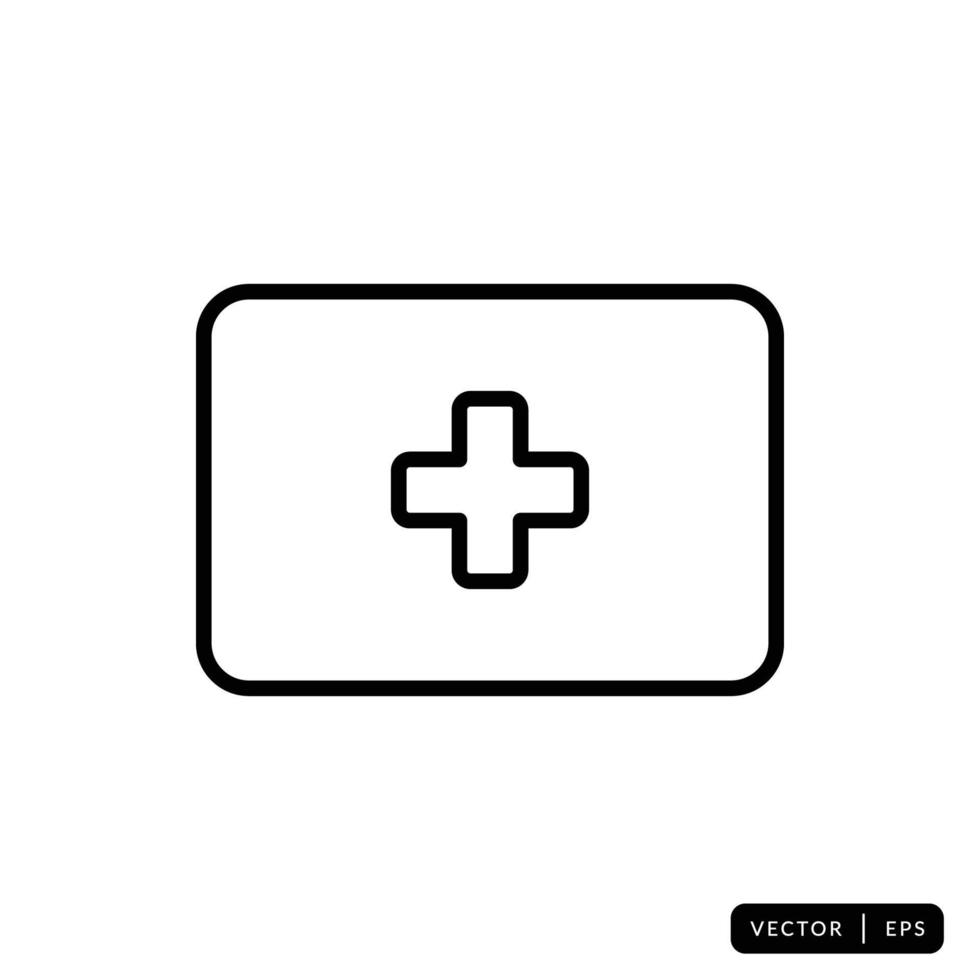 Medical Kit Icon Vector - Sign or Symbol