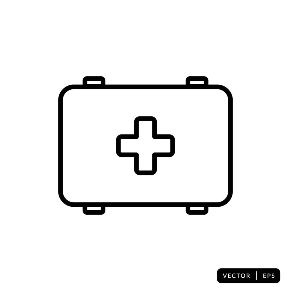 kit médico icono vector - signo o símbolo