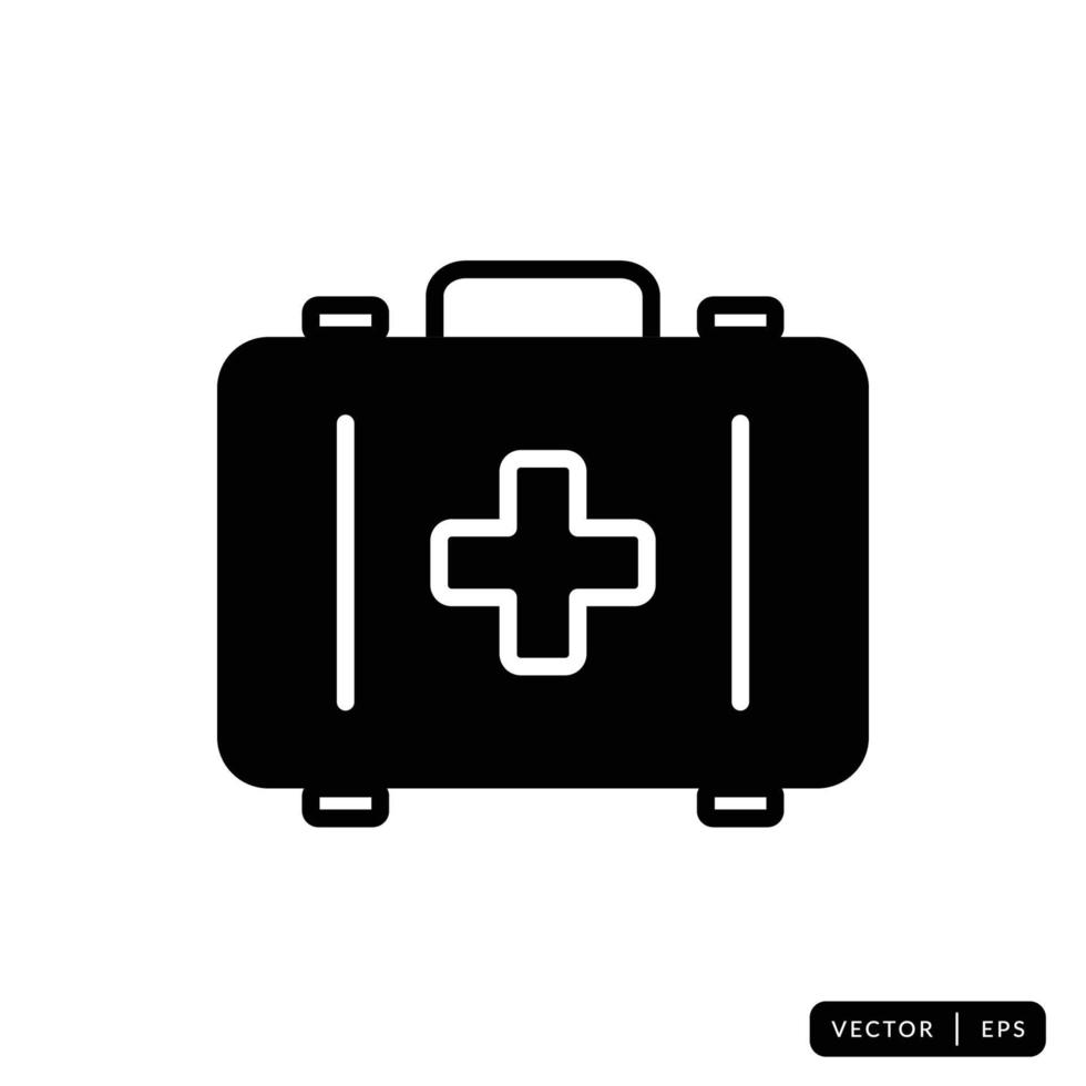 kit médico icono vector - signo o símbolo