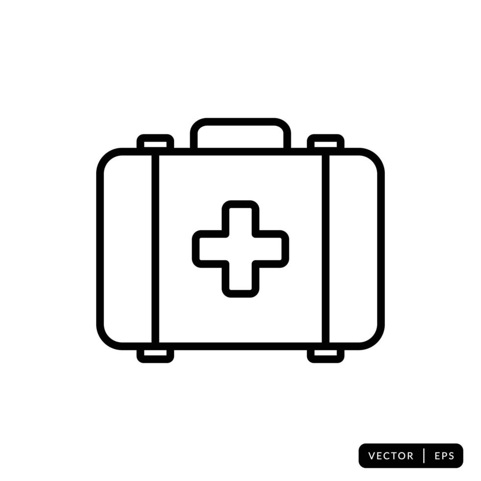 Medical Kit Icon Vector - Sign or Symbol