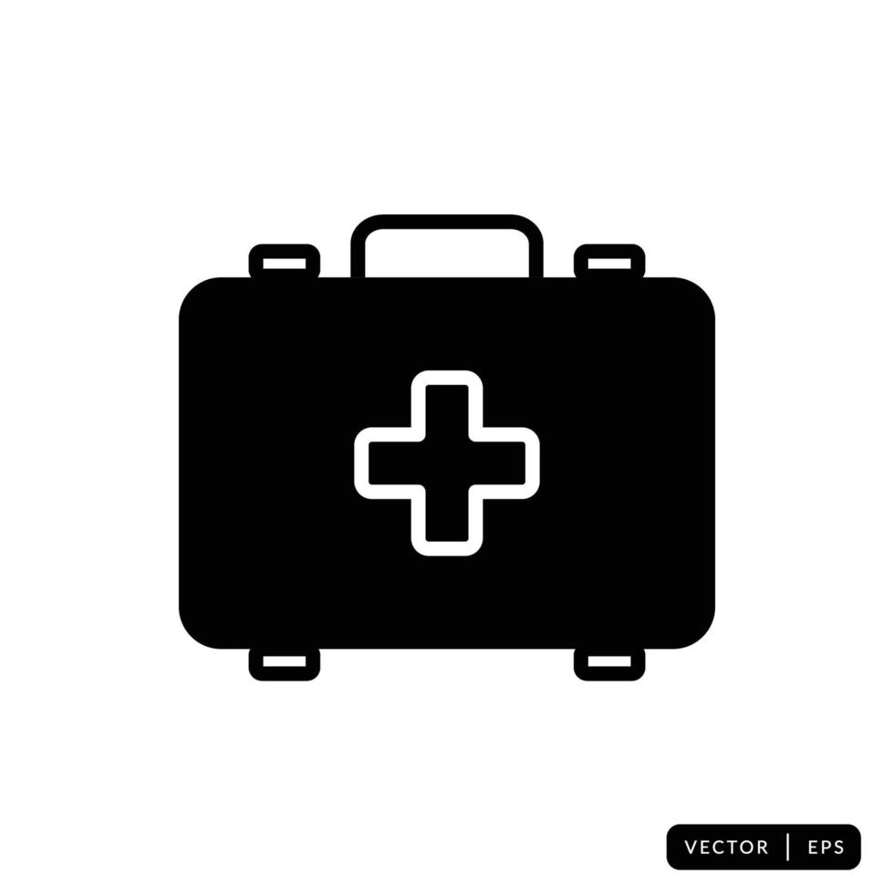 kit médico icono vector - signo o símbolo