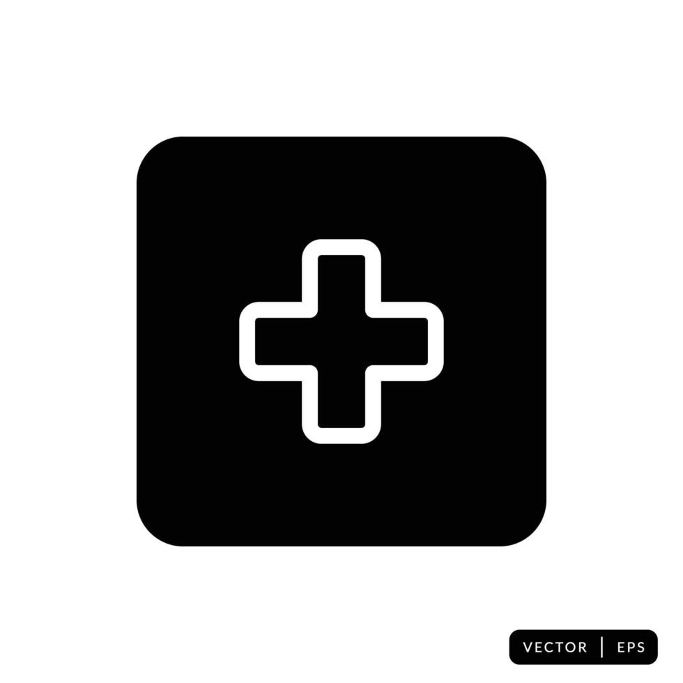 kit médico icono vector - signo o símbolo