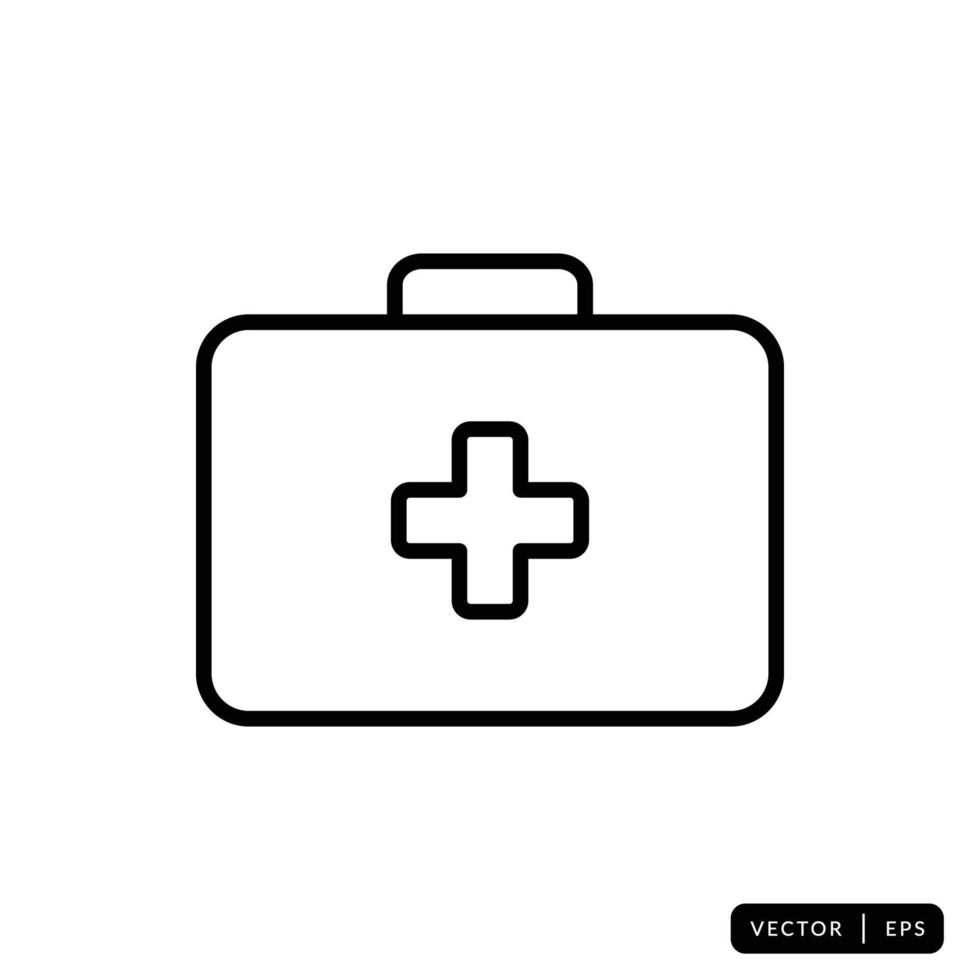 Medical Kit Icon Vector - Sign or Symbol