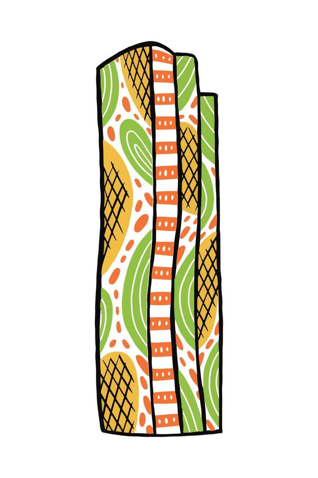 bakrie tower in flat design style vector