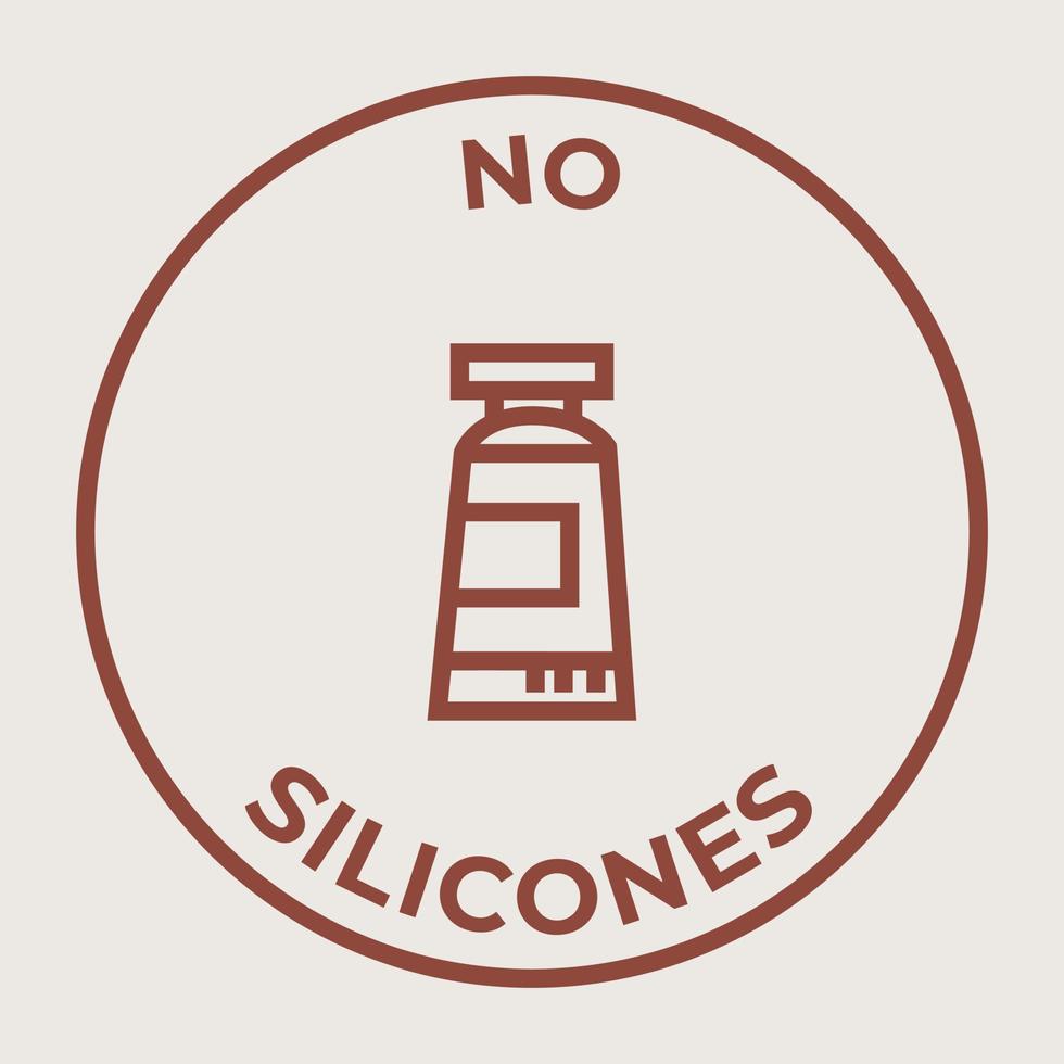 sin icono de vector de siliconas