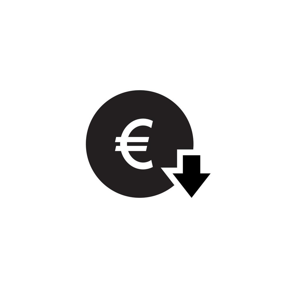 Euro Cost Reduction Icon Vector Isolated On White Background 5927632 euro-cost-reduction-icon-vector-isolated-on-white-background-5927632