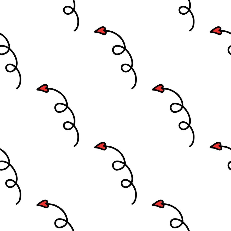 Seamless pattern with arrows for Valentines Day. Cupids arrows pattern. vector