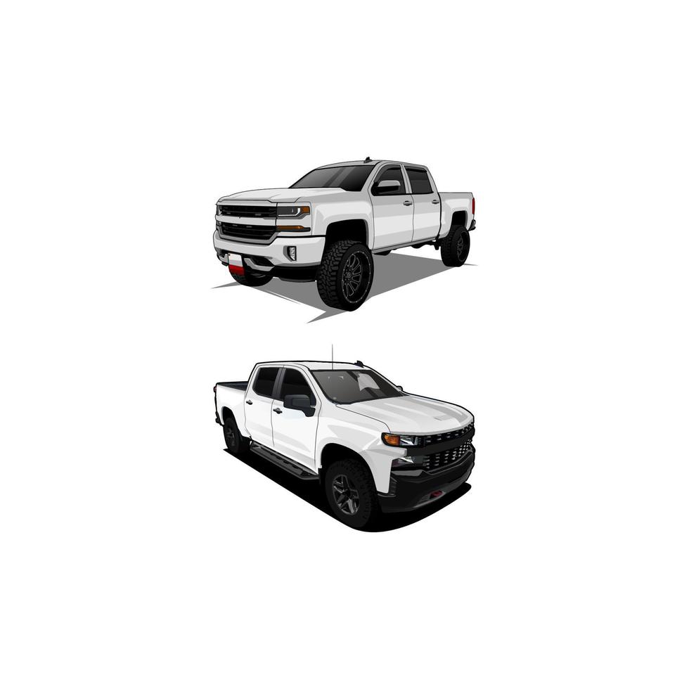 pickup truck vector