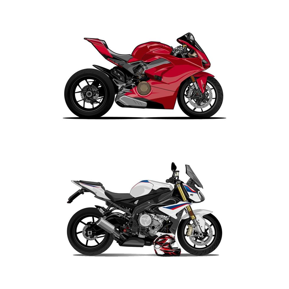 sport bike vector