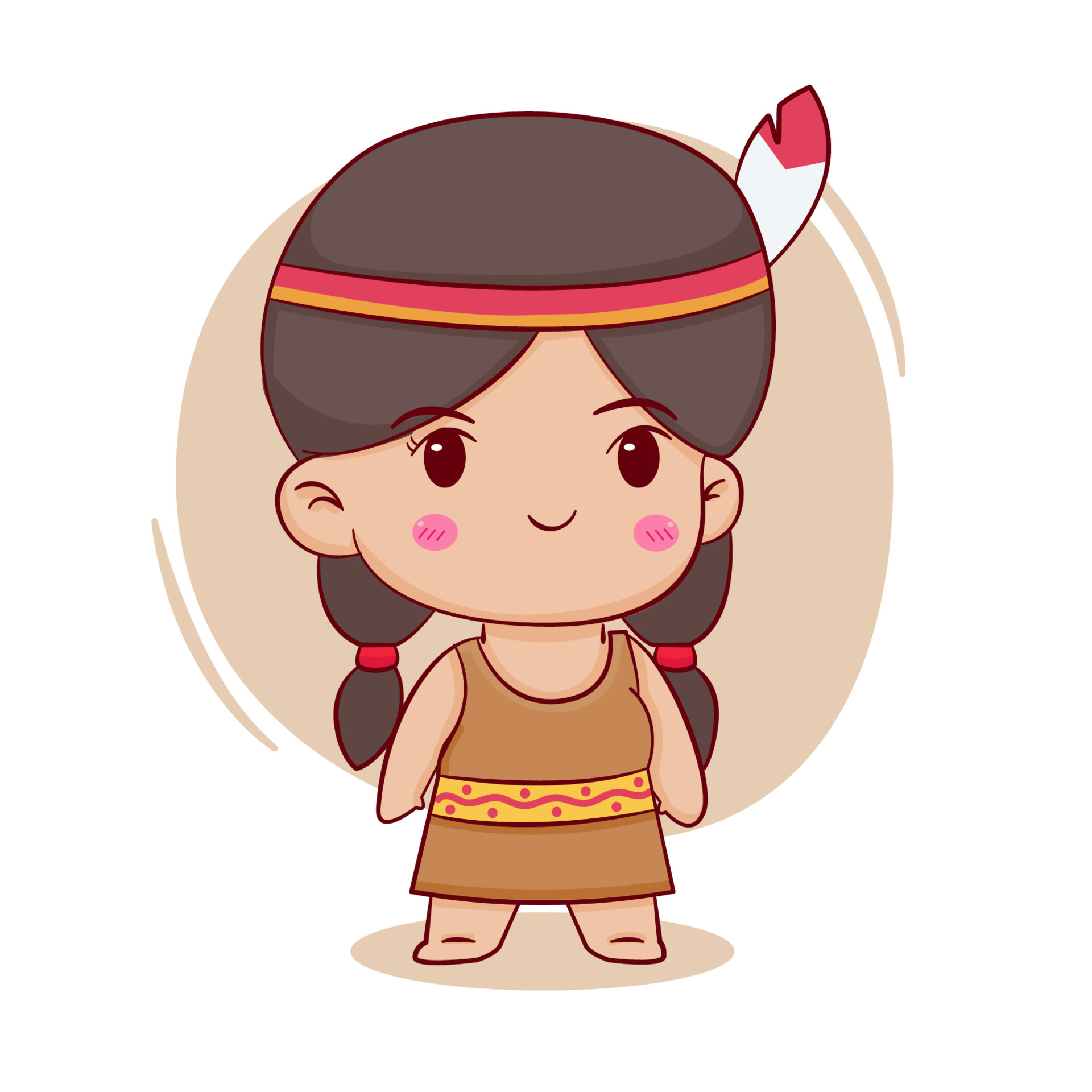 Cute cartoon character of indian american girl Hand drawn style flat character isolated background 5928475 Vector Art at Vecteezy Cute cartoon character of indian american girl Hand drawn style flat character isolated background 5928475 Vector Art at Vecteezy